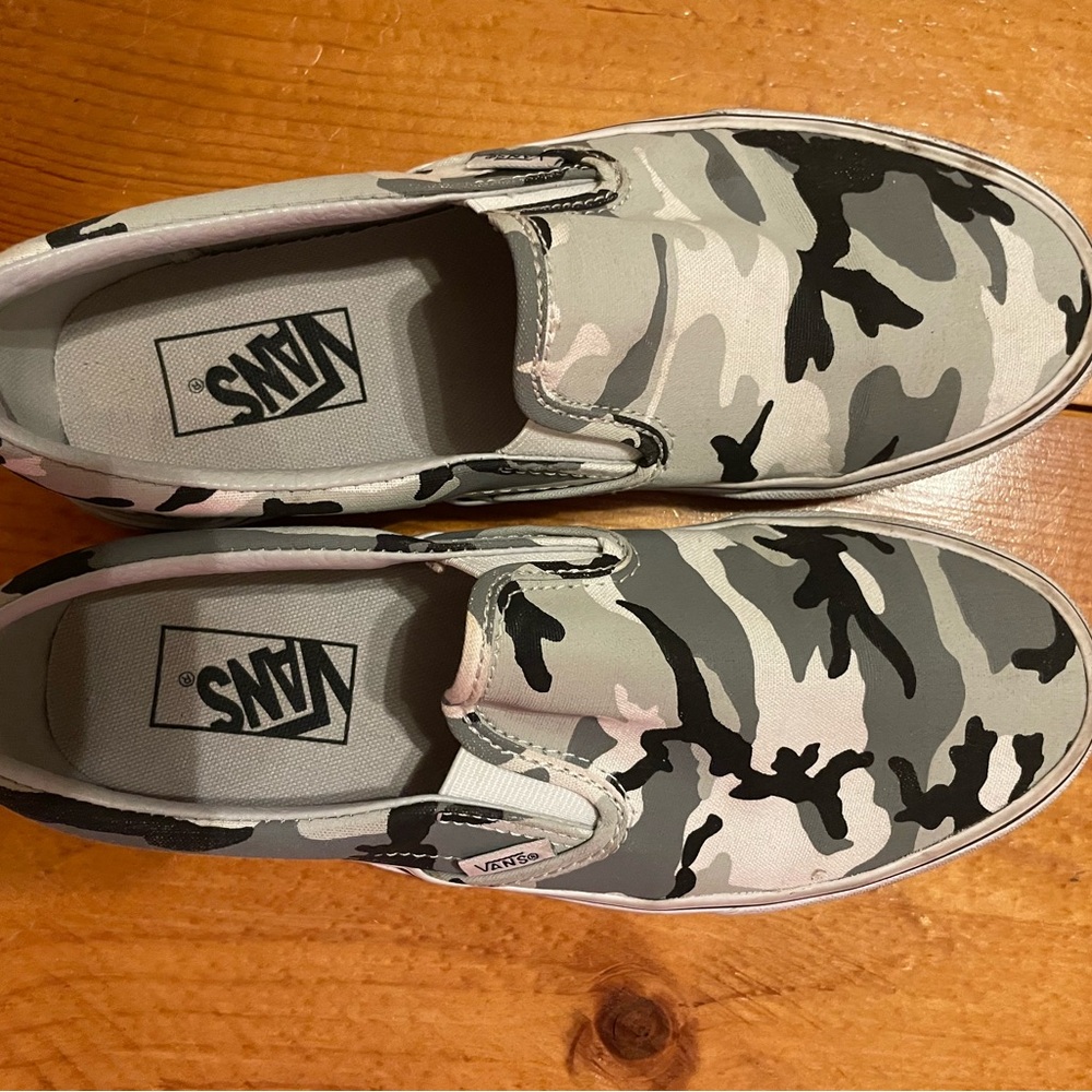 Vans Camouflage Slip-On Sneakers